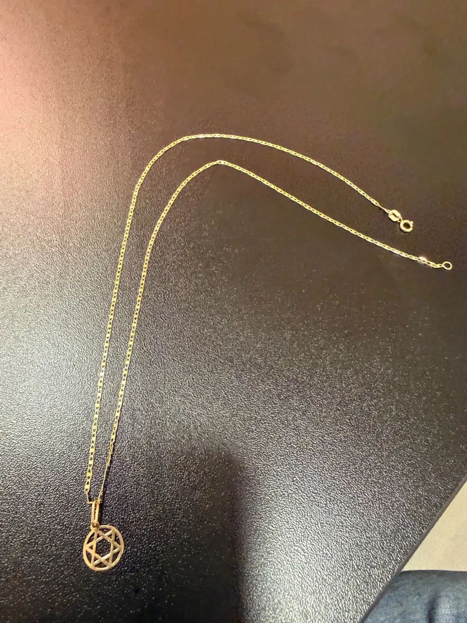 Corrente de Ouro com Pingente - 1,67g   - Foto 3