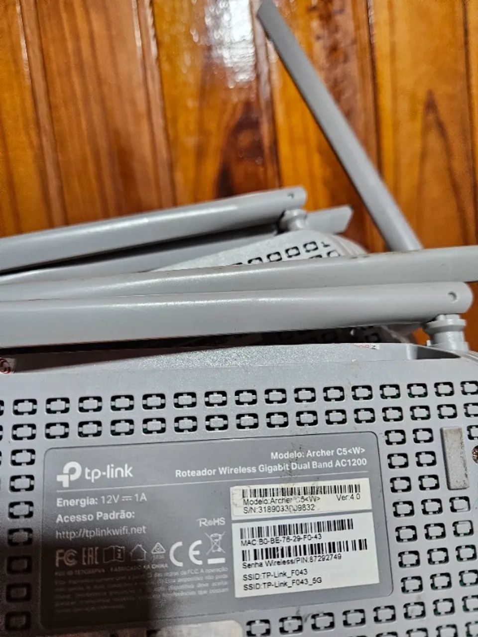 Roteador Tplink Archer C5 W Wireless Gigabit Dual Band AC1200 (18 un) c/fonte - Foto 4