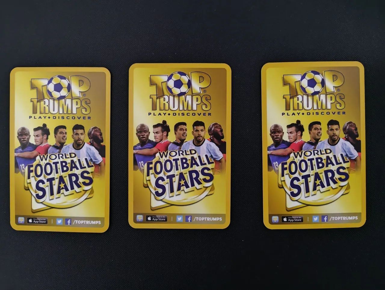 3 Cards Top Trumps (Neymar, Cristiano Ronaldo e Messi) - Foto 2