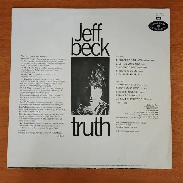 Lp Vinil Jeff Beck - Truth 1987 - Foto 2