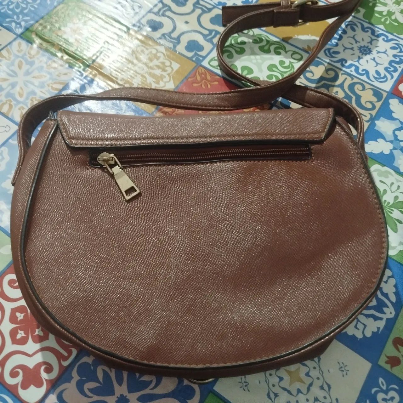 Bolsa transversal Marrom  - Foto 2