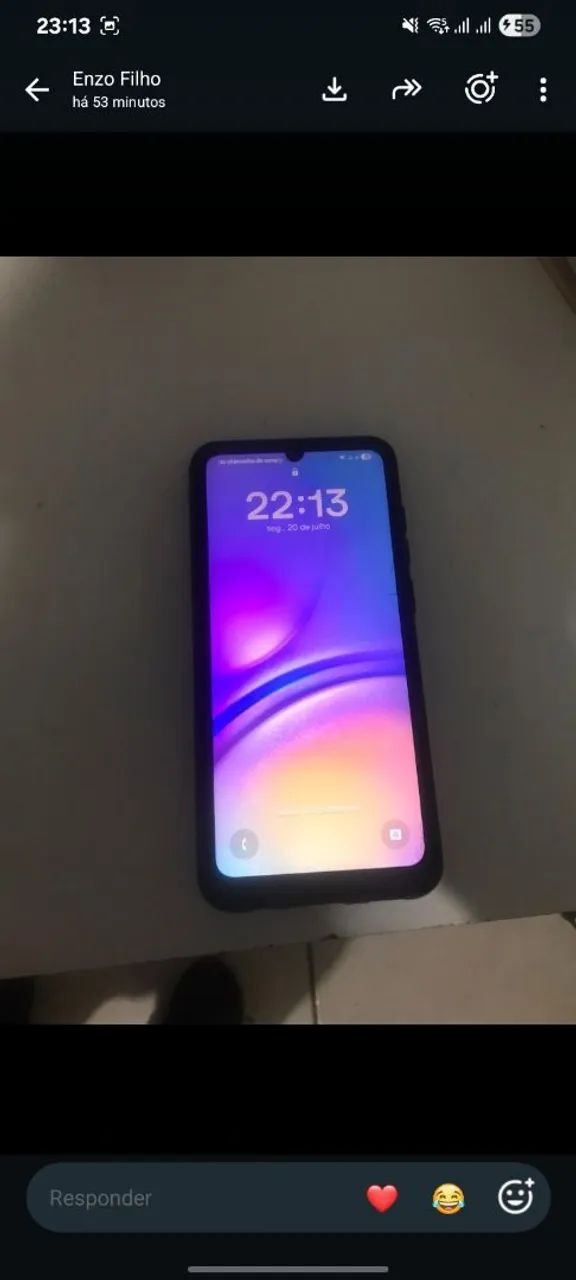 Celular A 05 usado mais muito bem conservado  - Foto 3