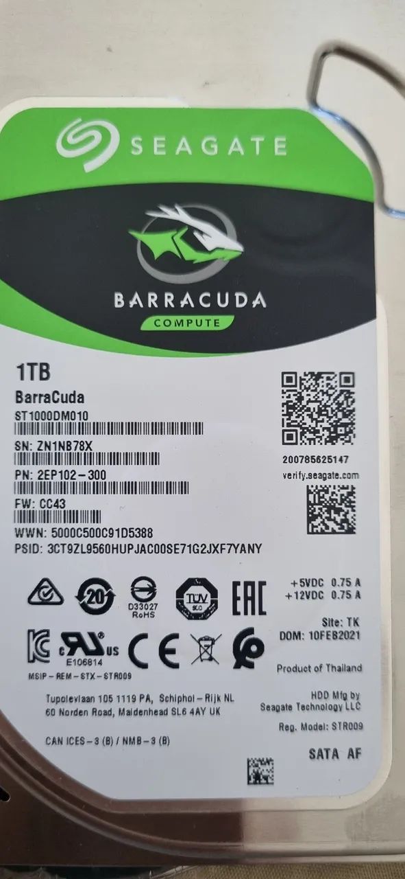 HD Interno Seagate Barracuda 1TB - Foto 2