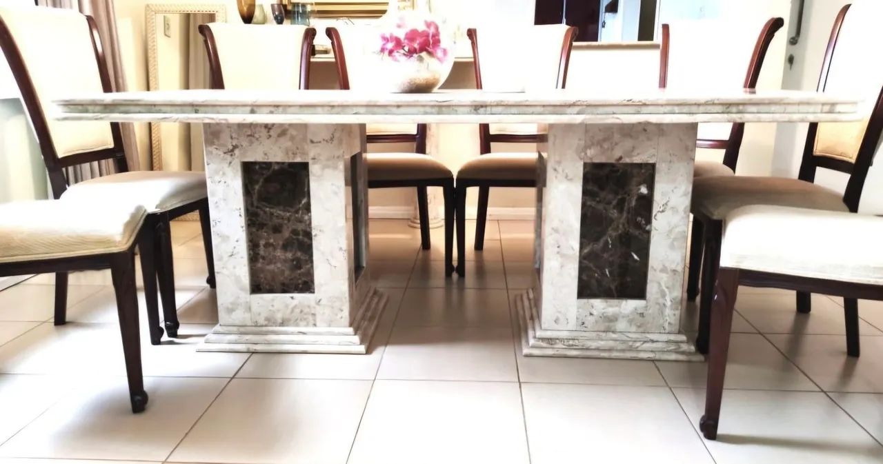 Mesa de mármore Travertino  - Foto 2