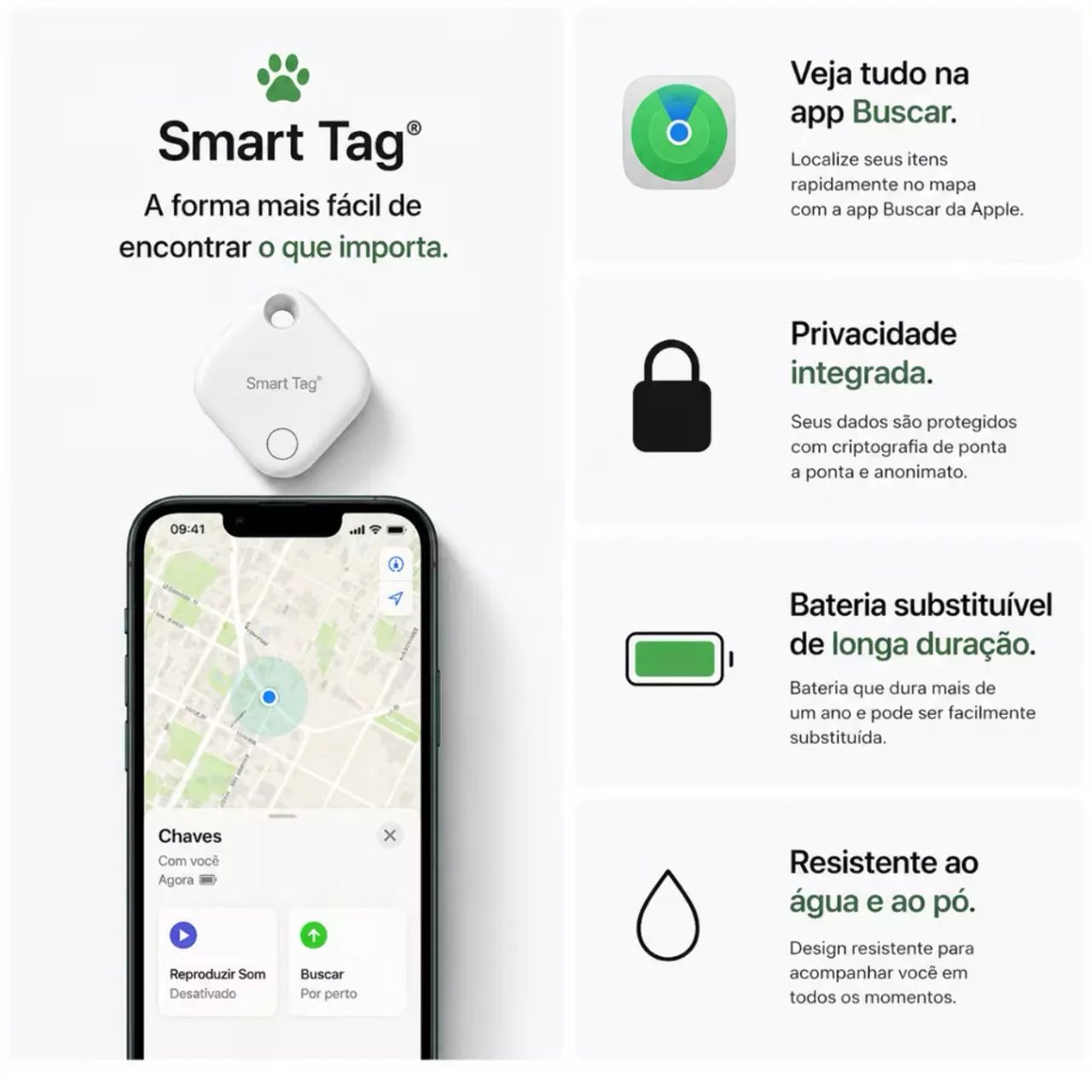 Rastreador Smart Tag compatível somente com IPhone p/ E-bike - Foto 4