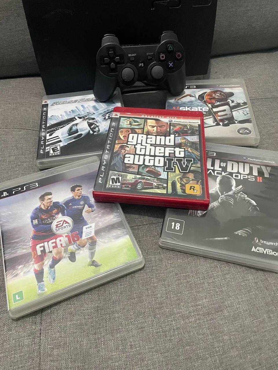 PS3 SLIM COM VÁRIOS JOGOS  - Foto 2