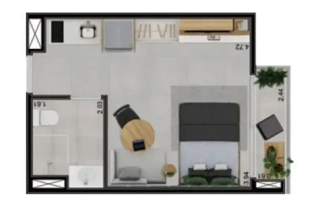 PLANTA 24m²