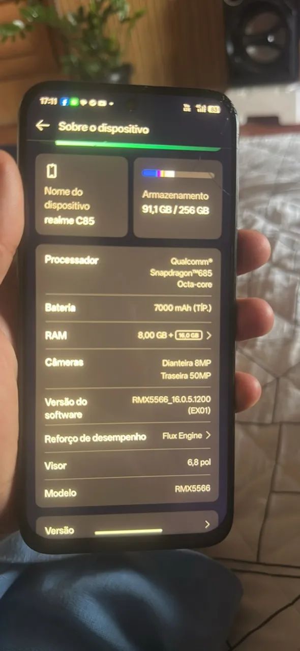 Celular realmente C85 256gb 8g Ram - Foto 5