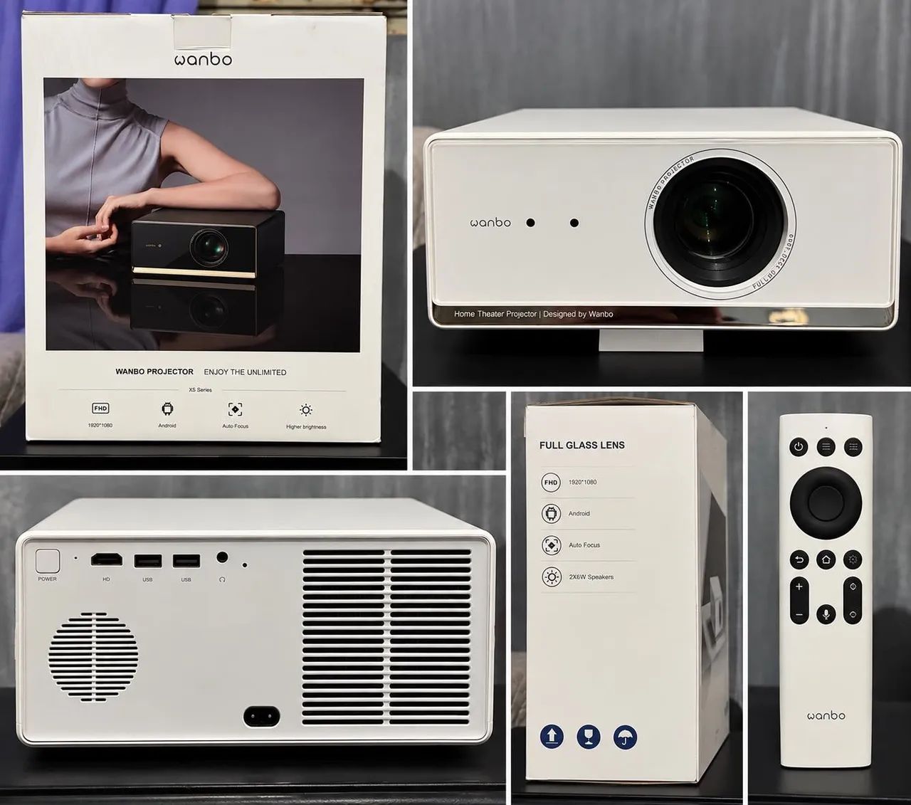 Projetor wanbo x5 pro 