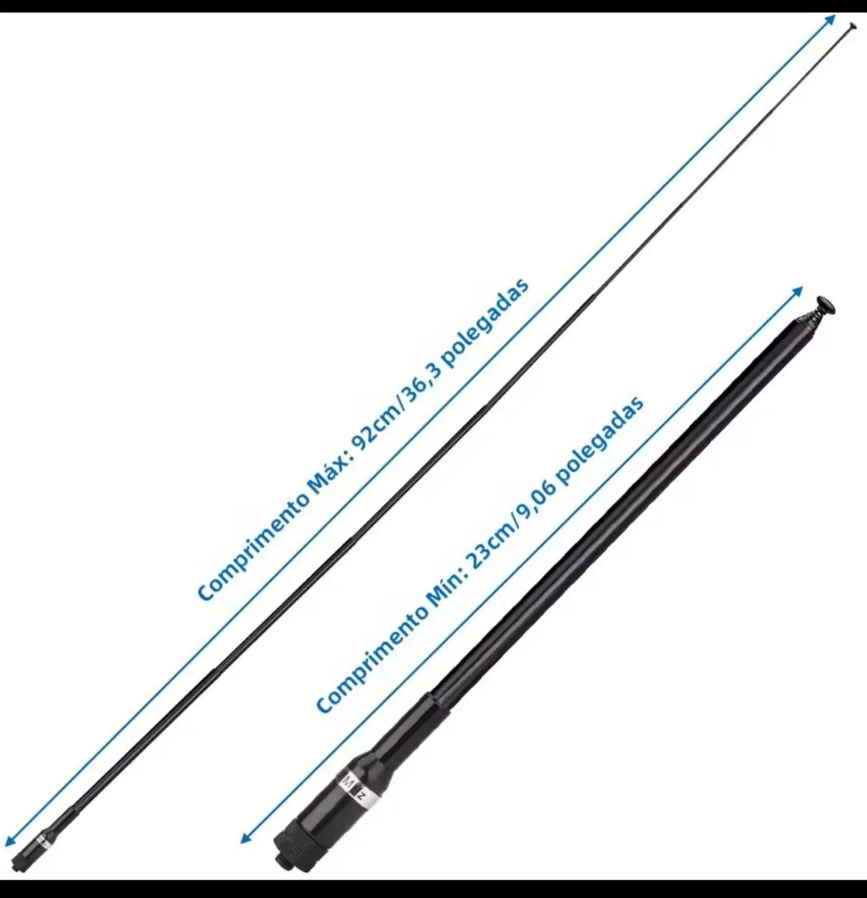 Antena Telescópica 27MHz para HT - Foto 5
