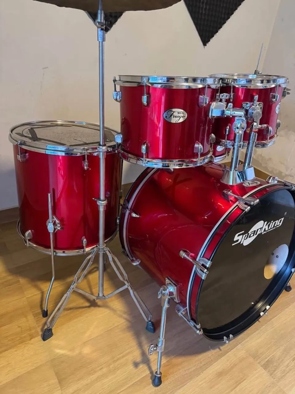 BATERIA COMPLETA COM PRATOS - Foto 6
