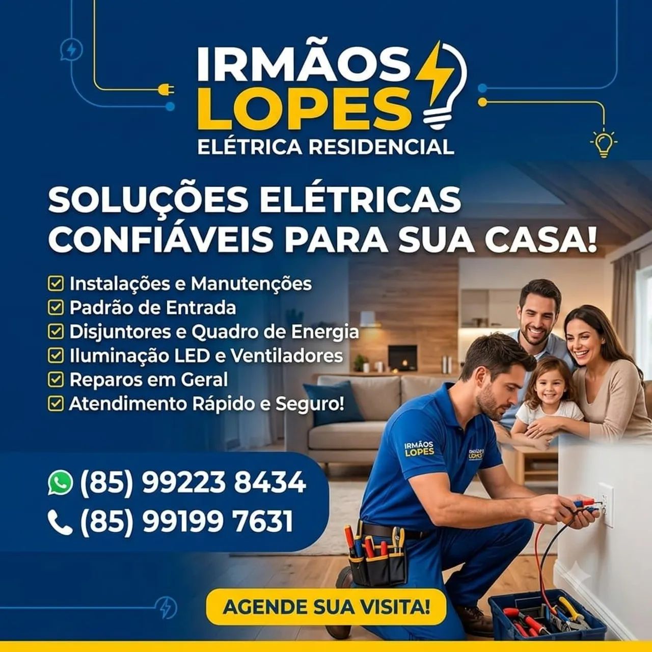 Serviços de eletricista 