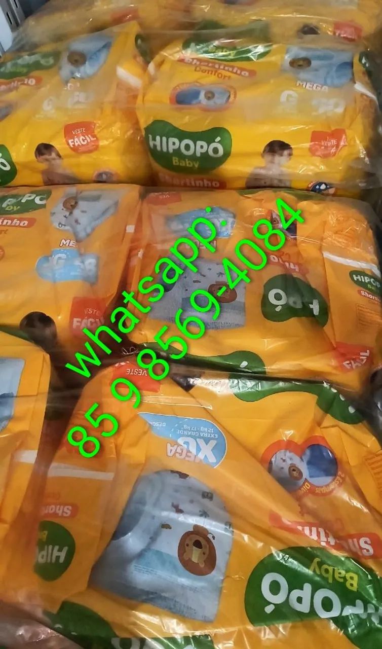 Fraldas infantil hipopó 