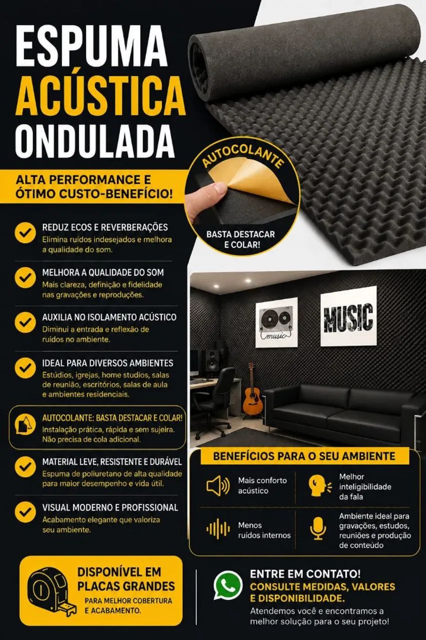 Wavy Acoustic Foam