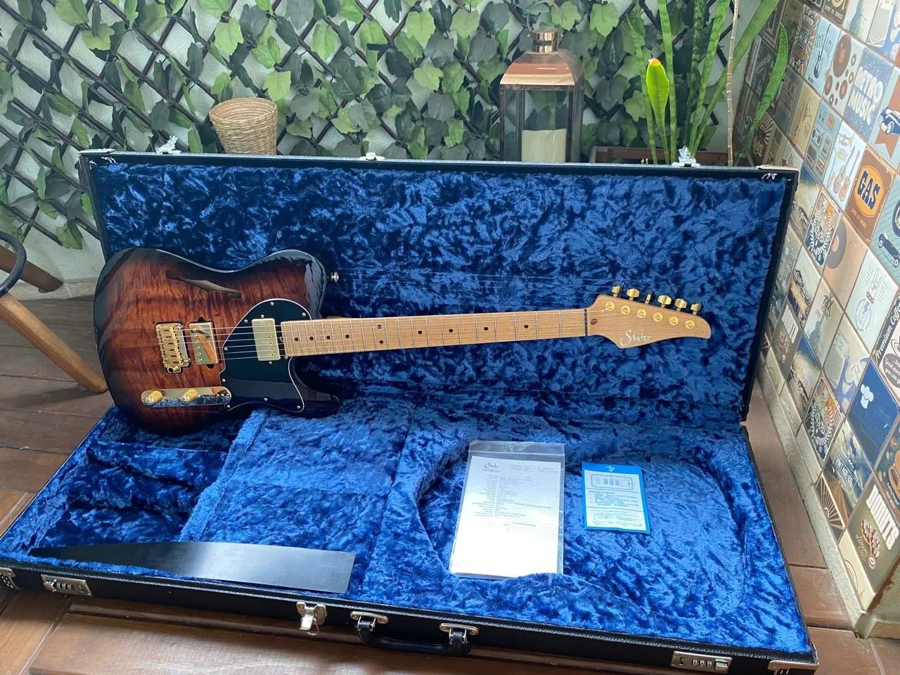 Suhr custom koa roasted maple 