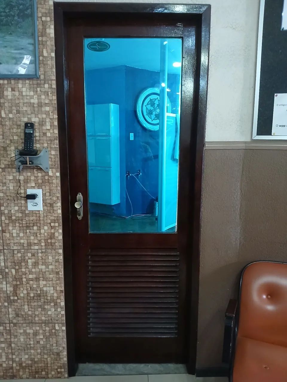 Portas de madeira maciça completas com fechadura chaves430234507538616321