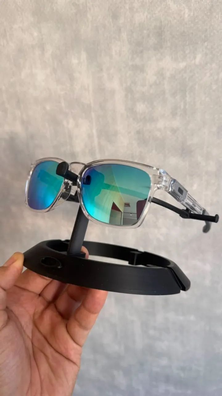 óculos de sol oakley Catalyst Cristal Lentes Ice Thug