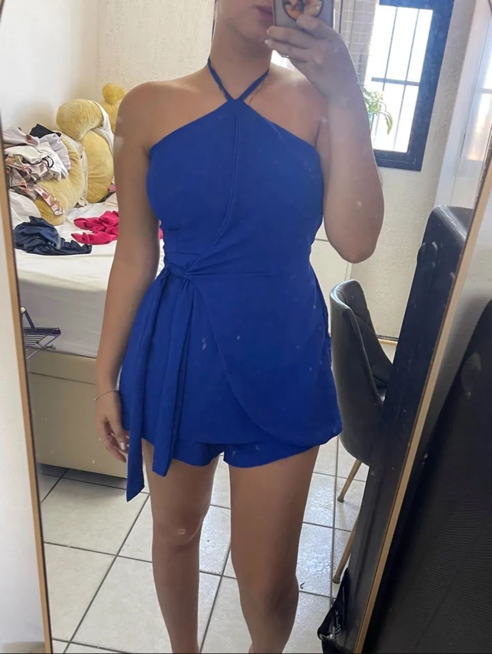 Macacão vestido feminino