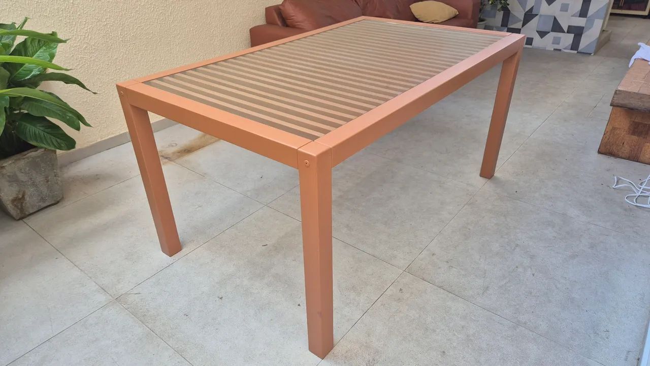 Mesa de madeira e vidro PERFEITO ESTADO - Foto 3