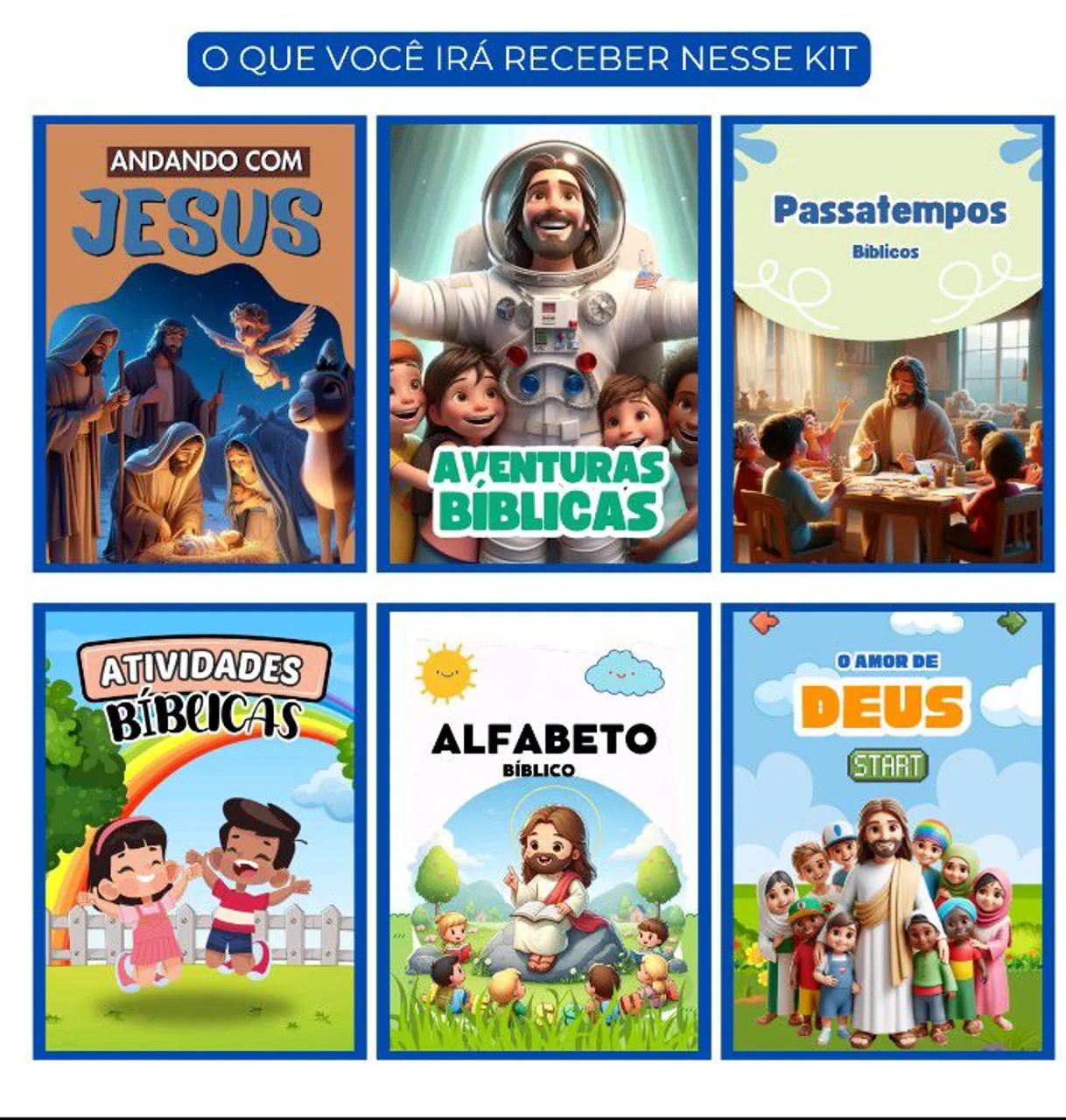 Kit de atividades infantis gospel
