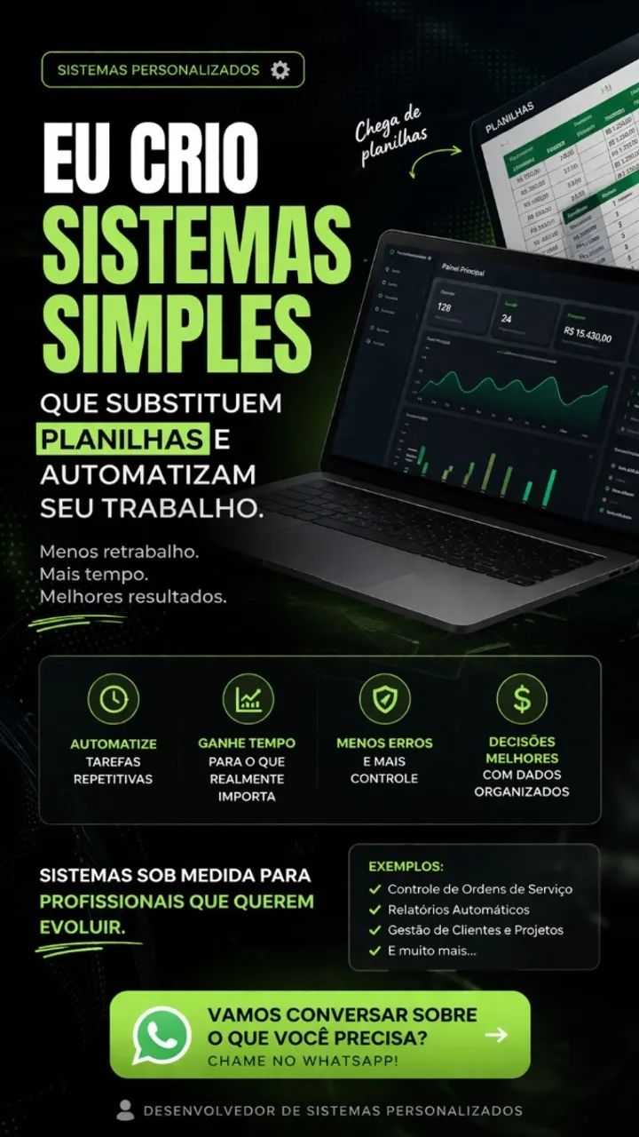 PRECISA DE UM SISTEMA SIMPLES PARA FACILITAR SEU TRABALHO? - Foto 2