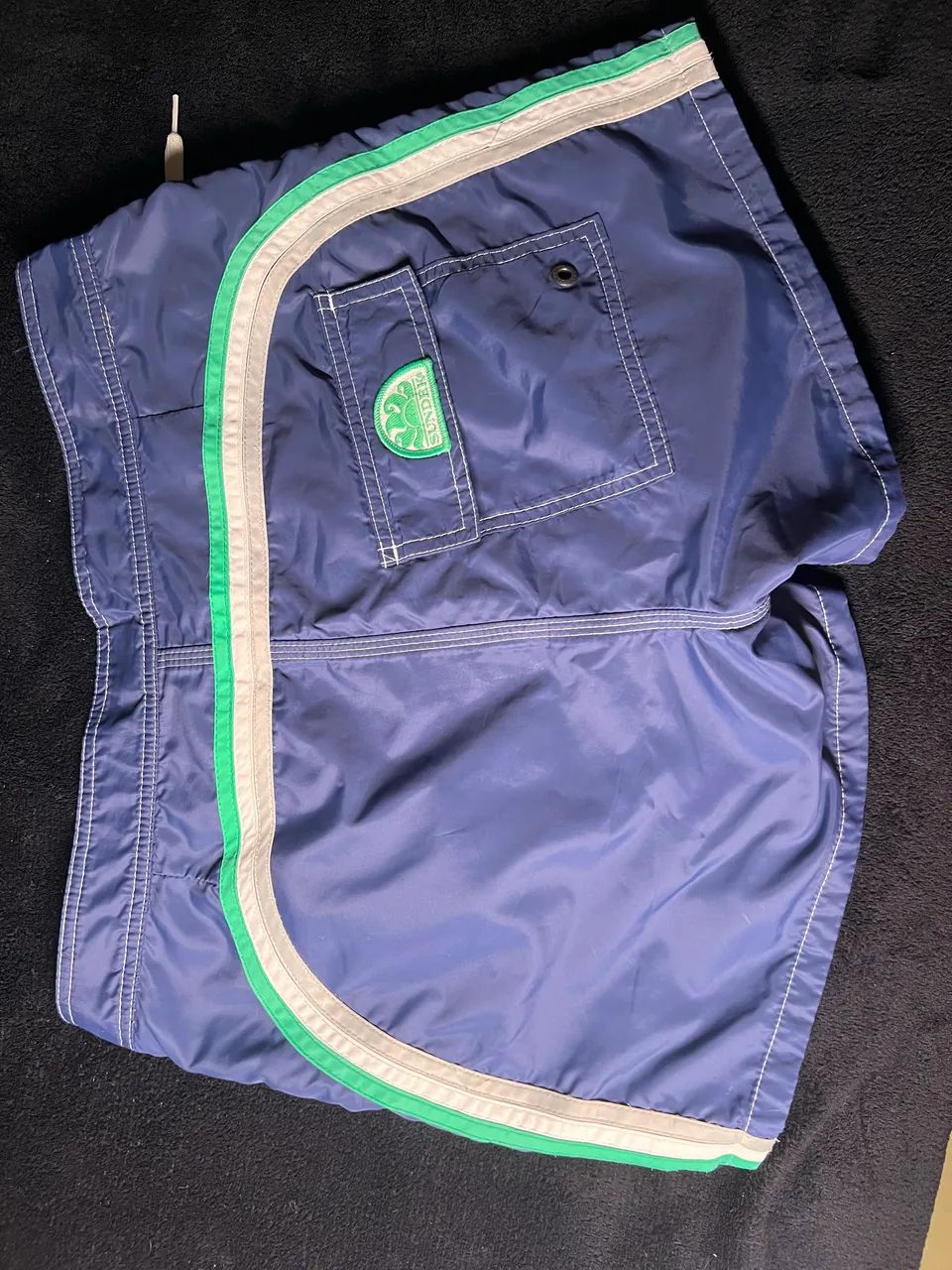 SHORT SUNDEK SEM ELÁSTICO | AZUL E VERDE  - Foto 4