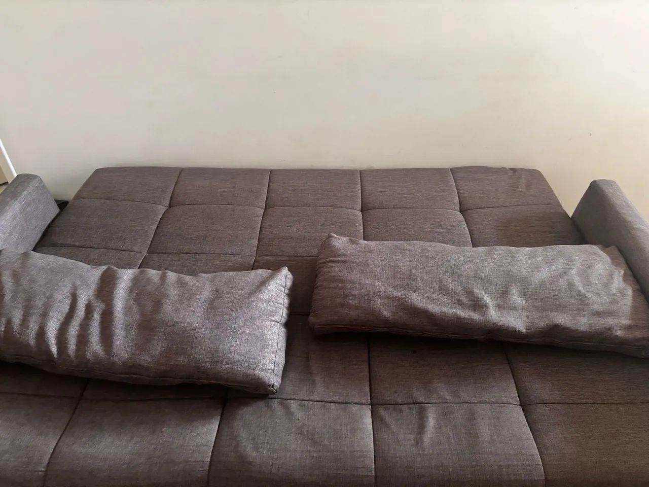 Sofá e sofá cama linho cinza  - Foto 2