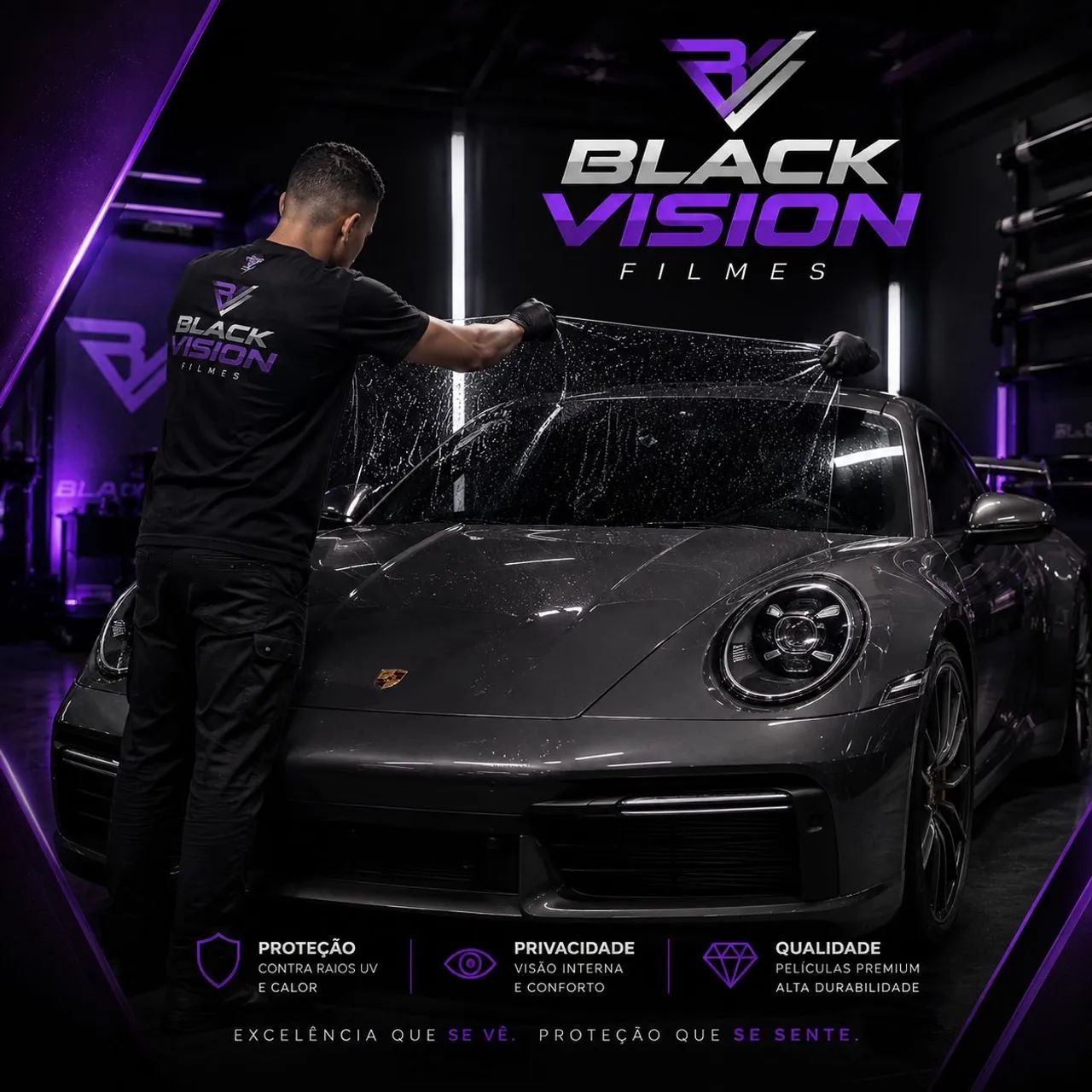 Insulfilm em Santos | Orçamento Grátis | Black Vision Films