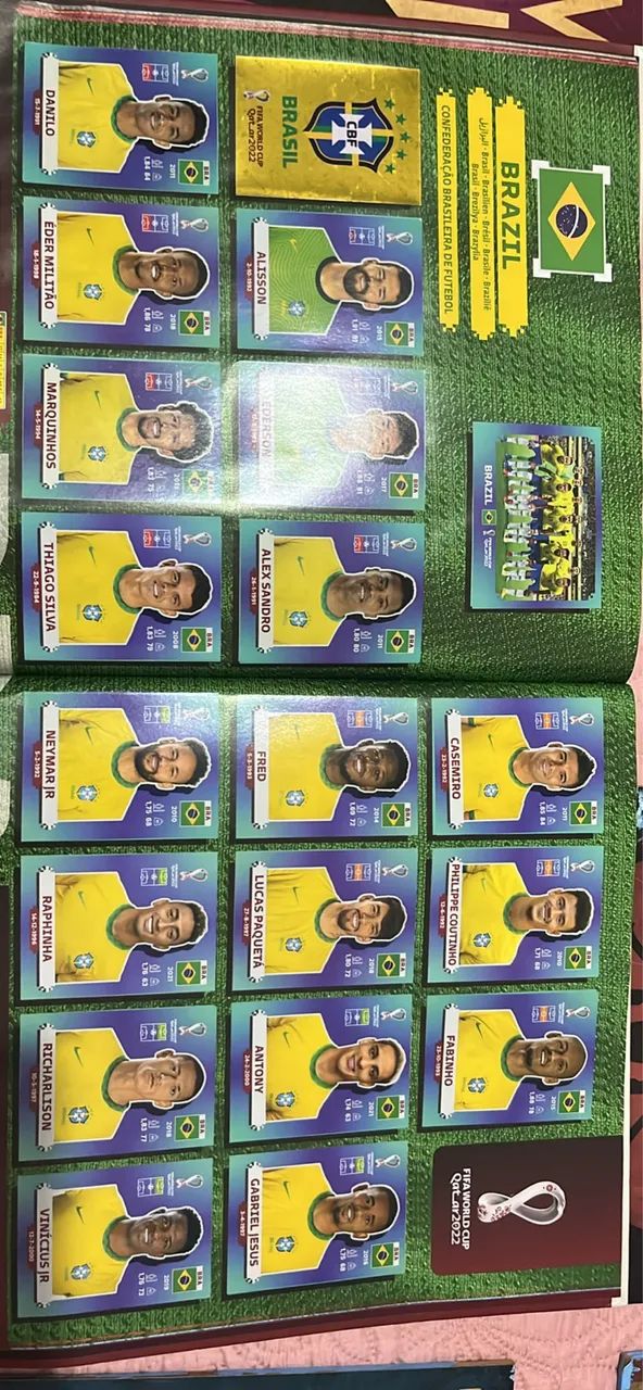 Álbum Capa Dura 2022 Faltando 13 Fig