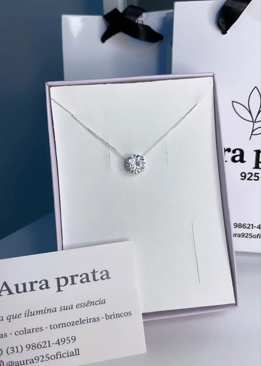 Conjunto Ponto de luz Prata 925  - Foto 5