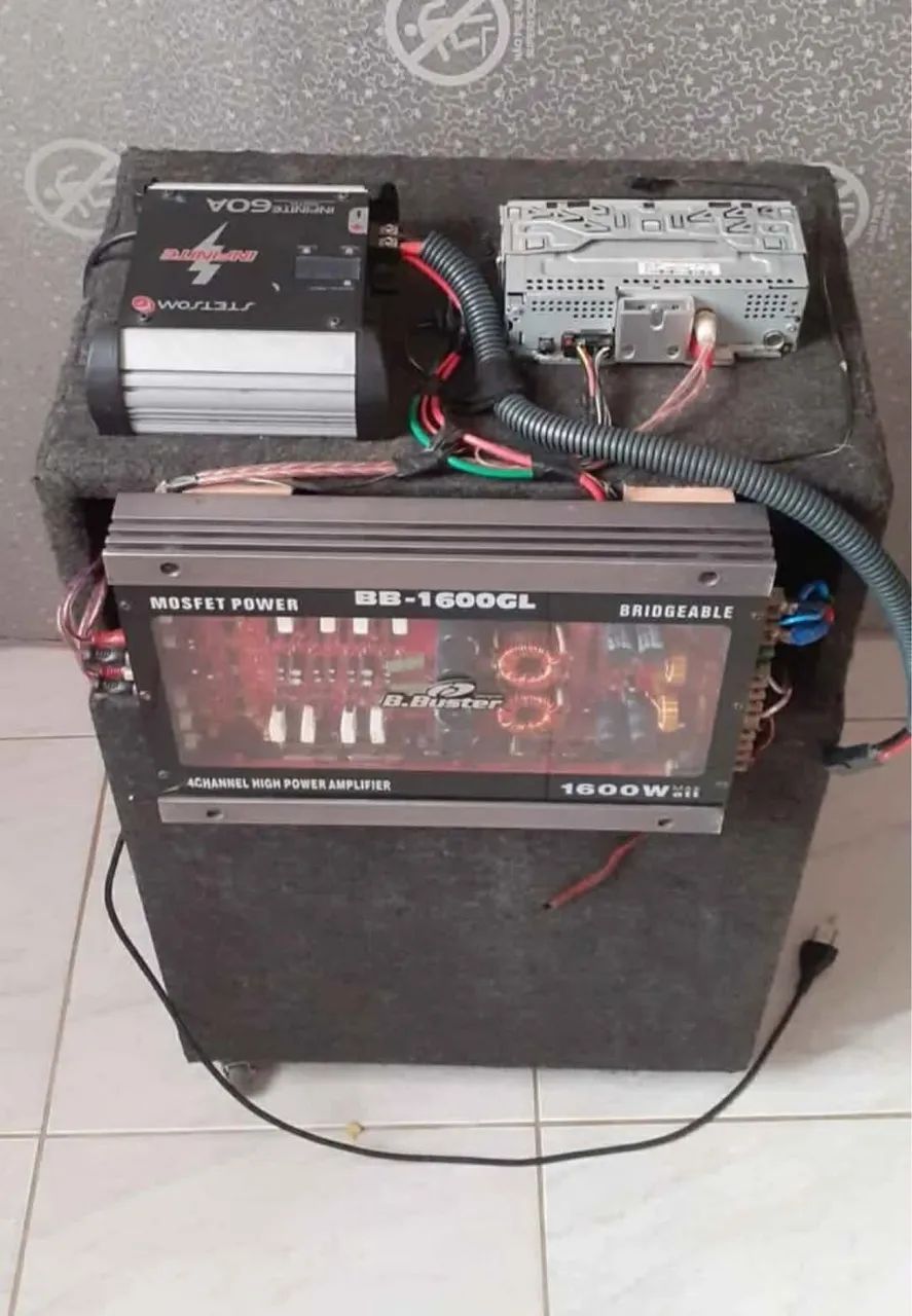 Som automotivo caixa trio de 15 - Foto 2