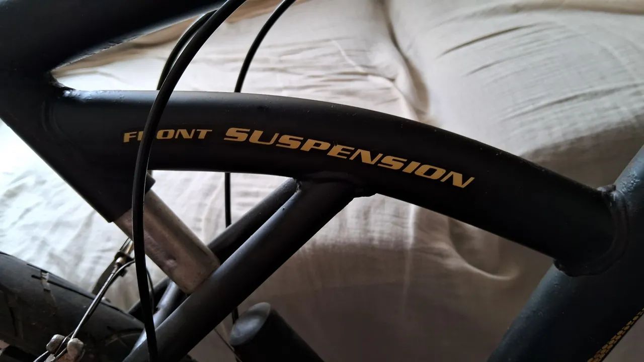 Bicicleta aro 26.Andes,pneus bons,raio duplo na traseira, rolamento, suspensão dianteira. - Foto 4