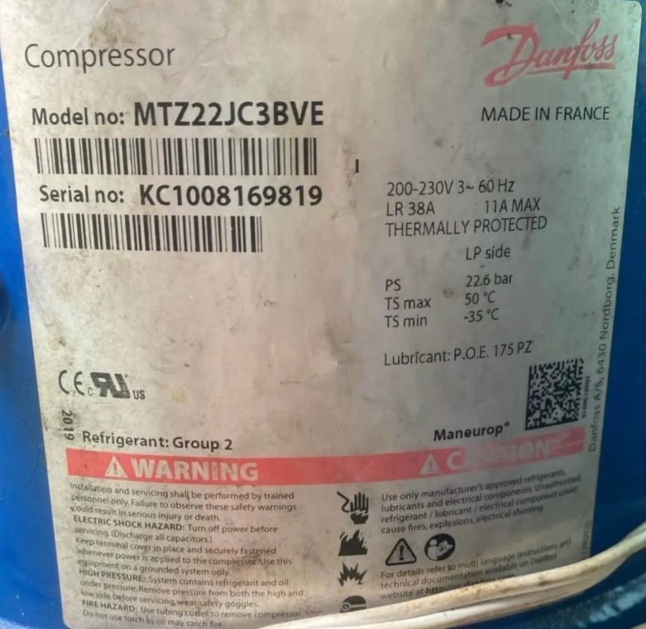 Compressor danfoss maneurop - Foto 2