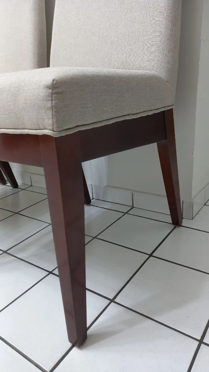 Cadeiras em MDP, totalmente conservadas. Excelente qualidade. - Foto 4