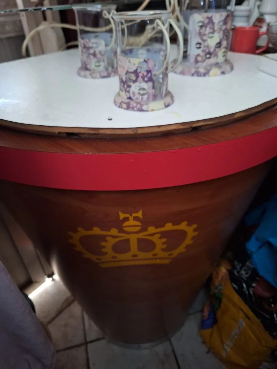 banqueta de bistrô em madeira maciça - Foto 2