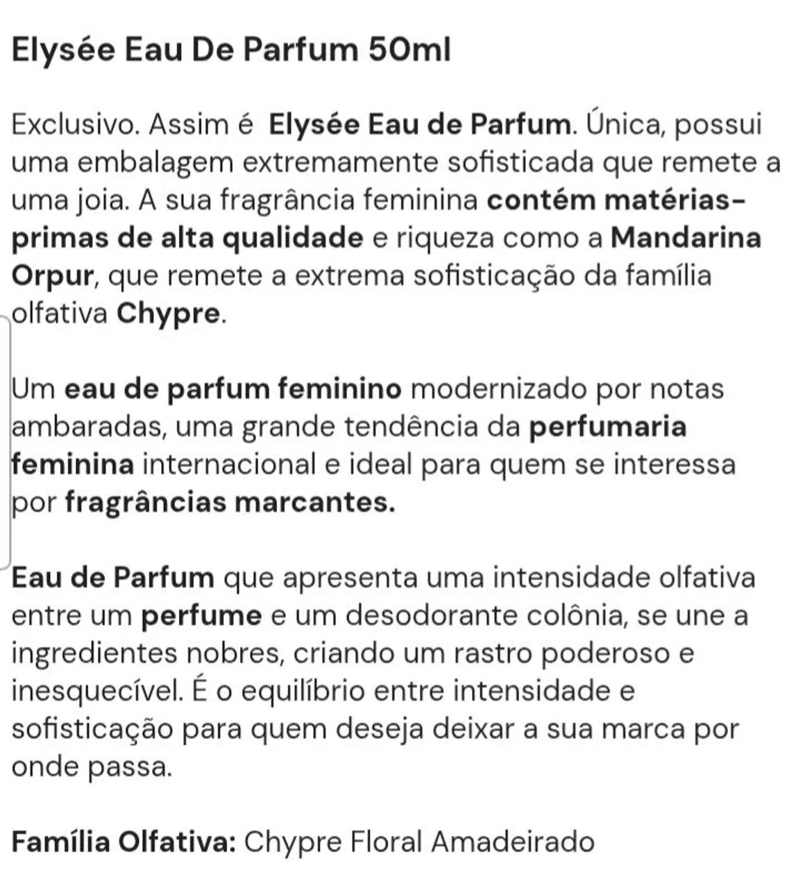 ELYSÉE- Eau de Parfum- Boticário  - Foto 5