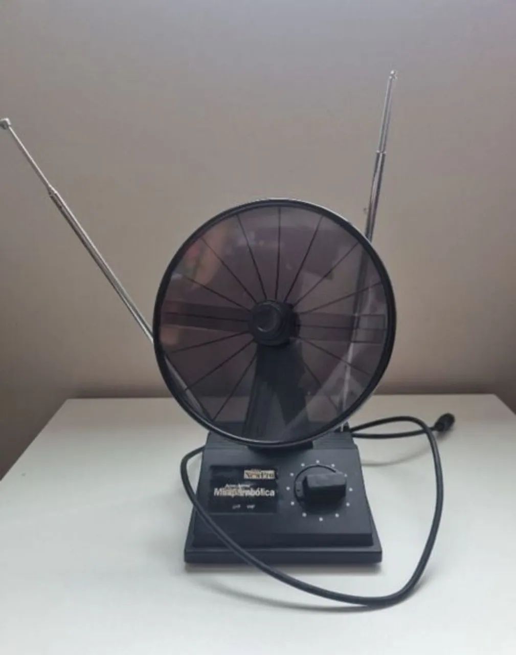 miniparabólica antiga<br><br>para decoração<br><br>item de colecionador da minha coleção