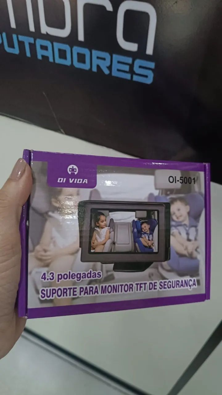 Monitor Automotivo Tft de Segurança Tela Auxiliar Lcd 4.3 Preto Rca - Loja Coimbra Entrega - Foto 2