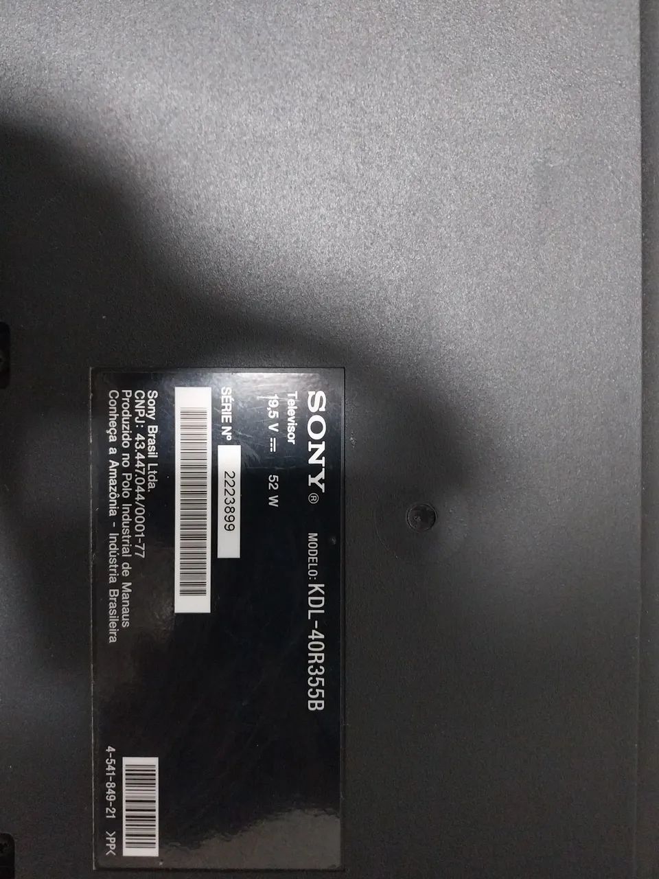 TV SONY 40" COM CONTROLE E FONTE - Foto 2