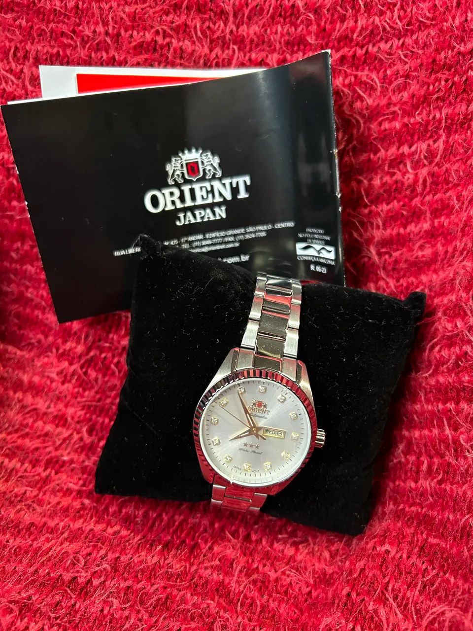 Relógio Orient Automático Inox Feminino Prata Resistente à Água - Foto 4