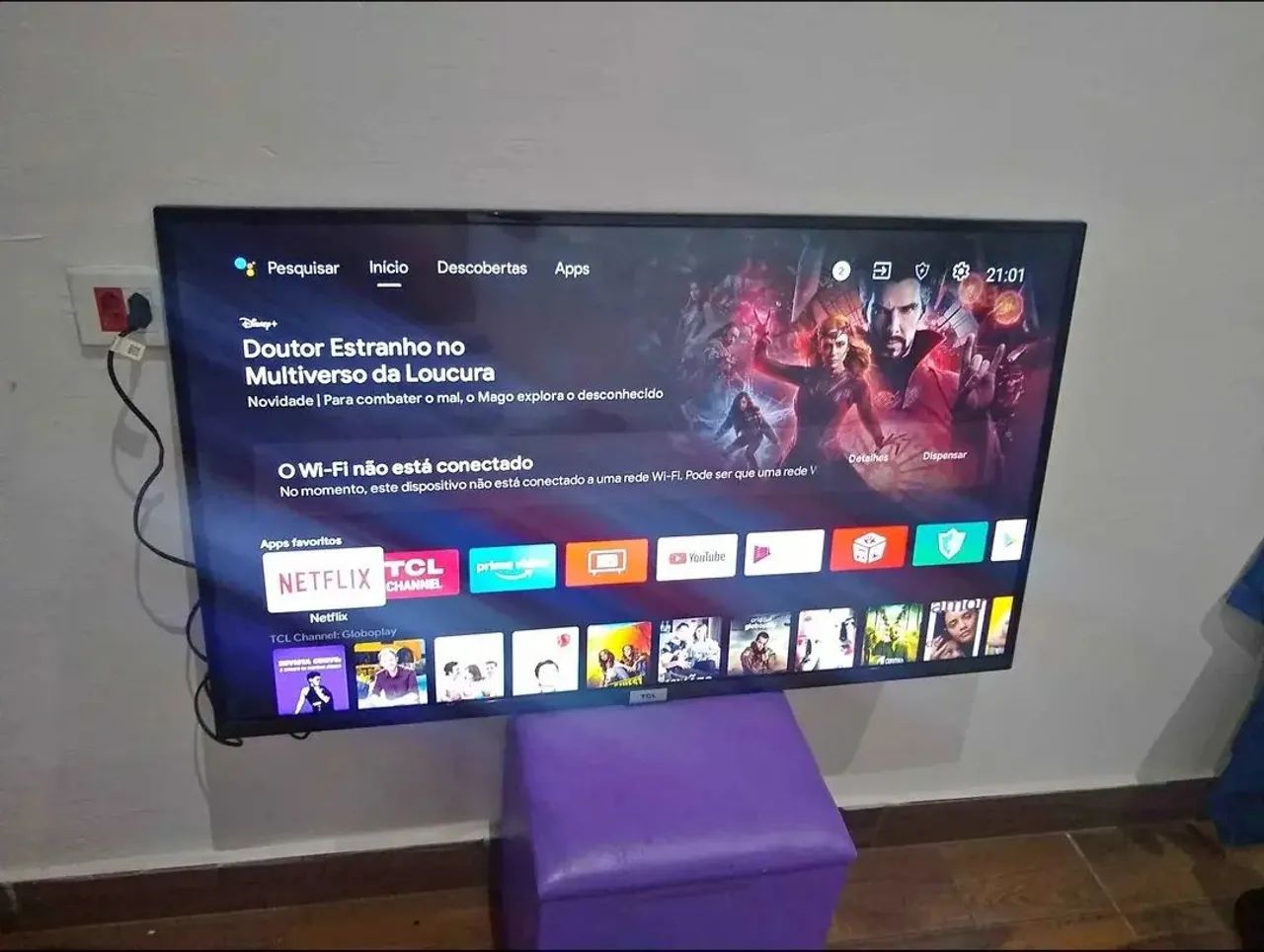 Vendo tv smart 43 polegadas Android impecável funcionando perfeitamente sem detalhes  - Foto 2