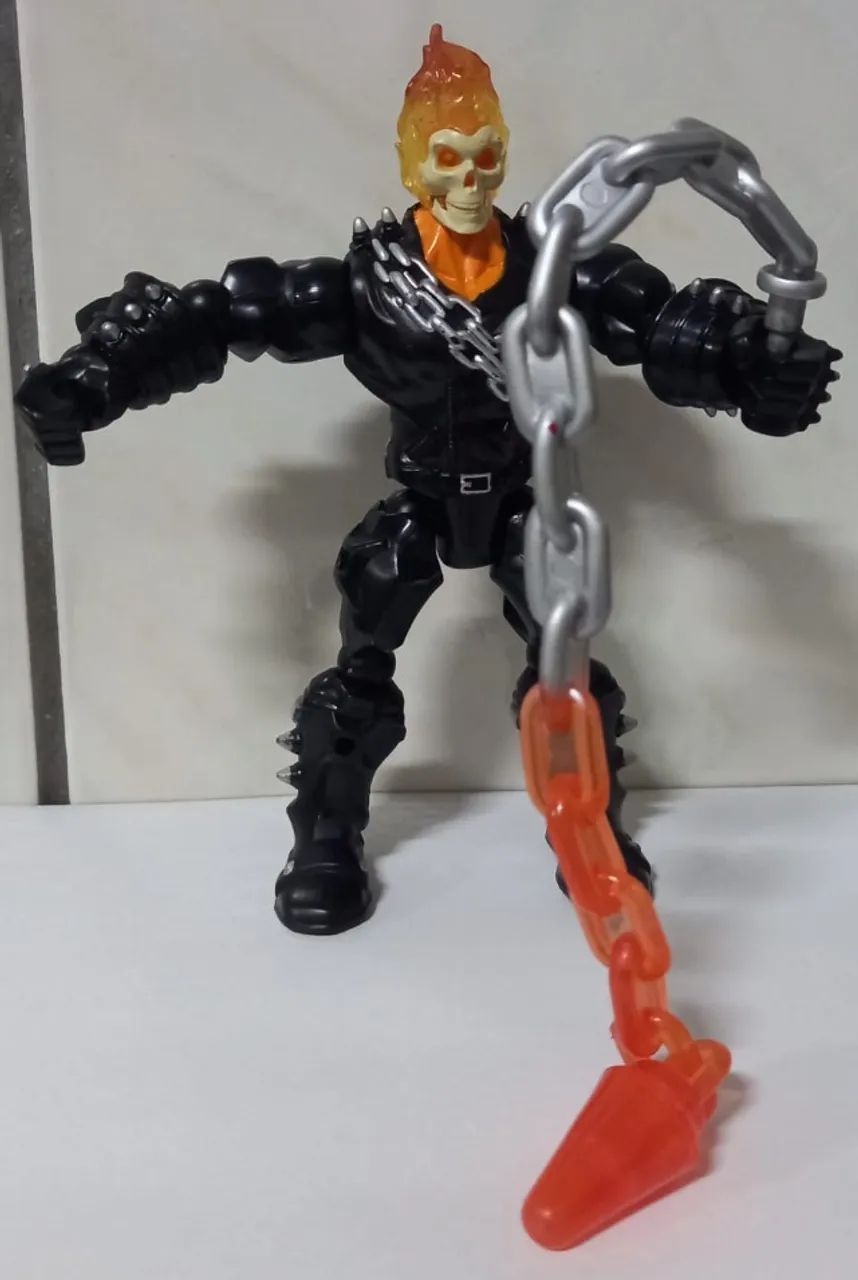 Boneco Motoqueiro Fantasma (Ghost Rider) Marvel Super Hero Mashers Hasbro
