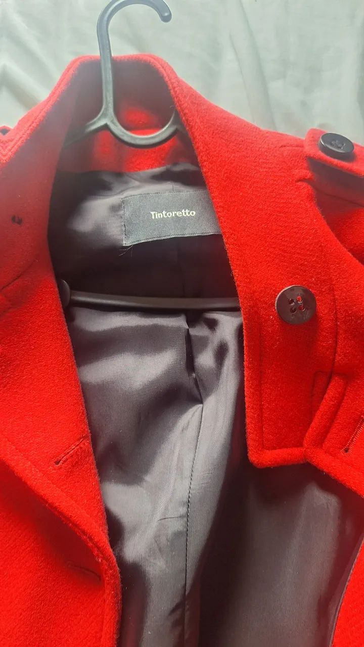 Casaco vermelho  tintoreto 