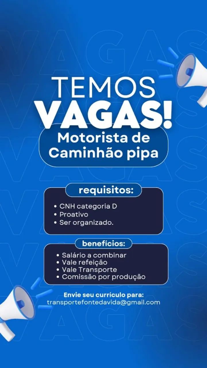 MOTORISTA DE CAMINHÃO PIPA 1