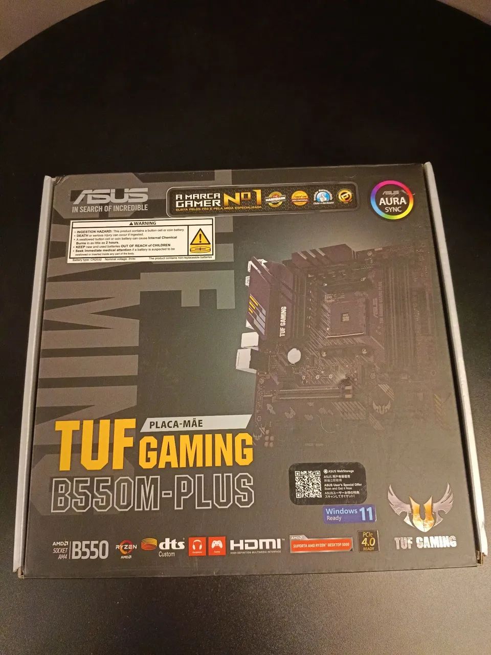 Placa mãe Asus Tuf gaming b550m-plus