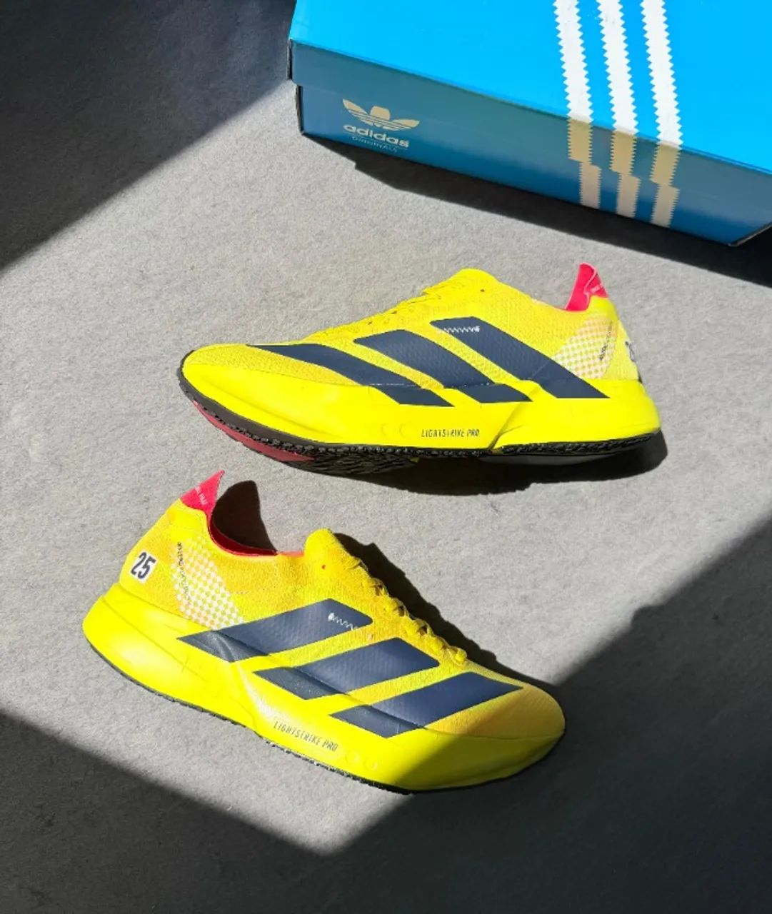 Adidas Adizero Adios Pro 4 Amarelo/Preto Importado Masculino (Foto