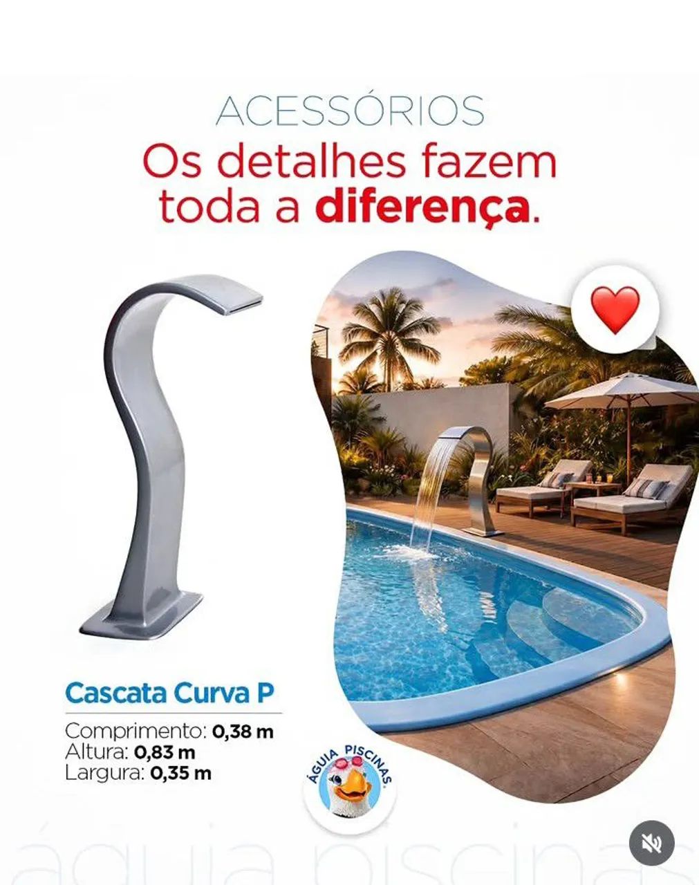 Cascata em fibra para piscina  - Foto 5