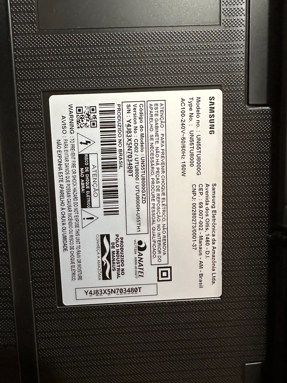 Smart TV SAMSUNG 55? COM A TELA QUEBRADA  - Foto 4