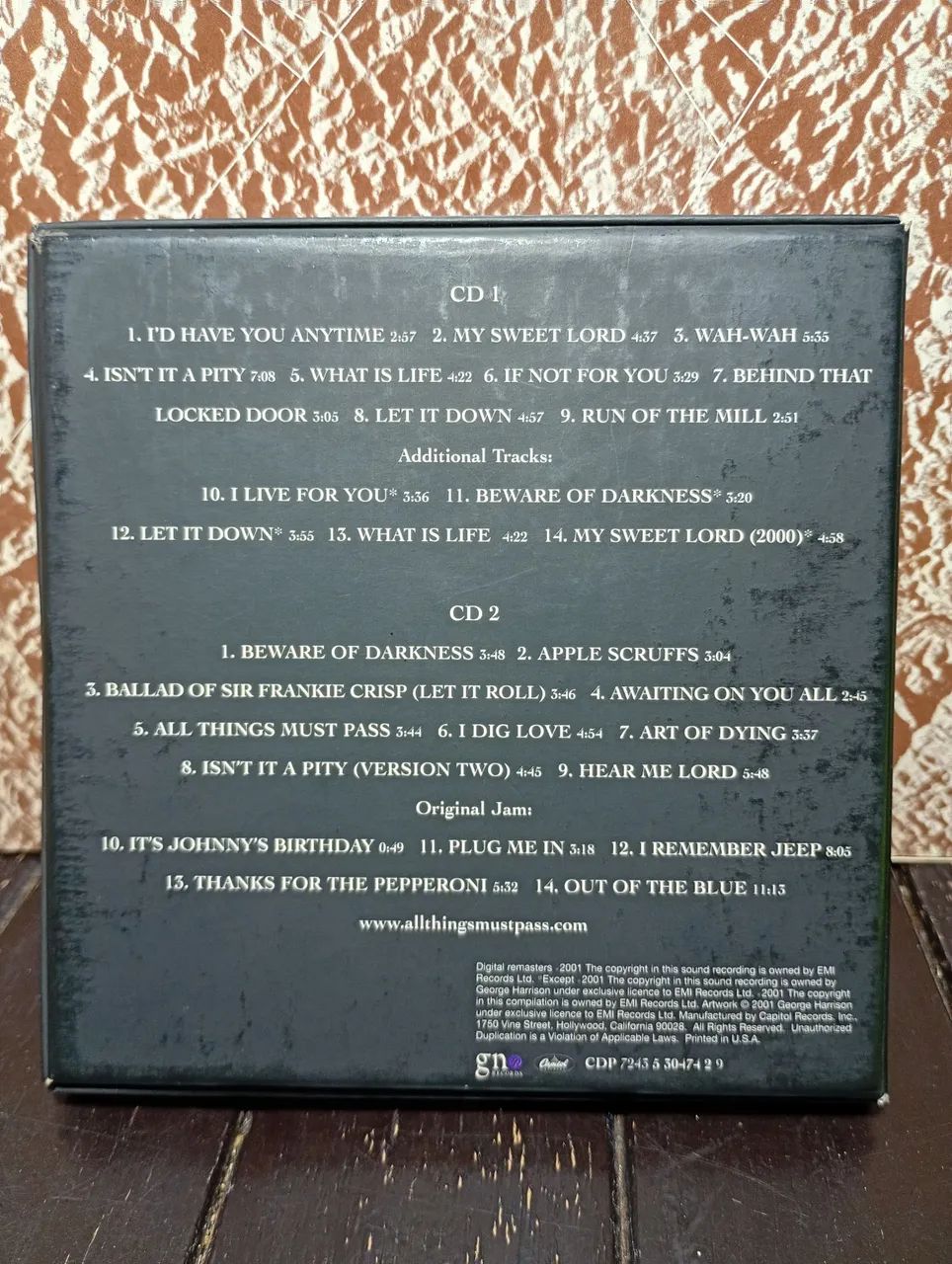 Boxset Cd GEORGE HARRISSON All Things Must Pass Duplo Importado  - Foto 2