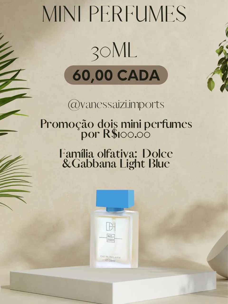 Mini perfumes de bolsa 30ml